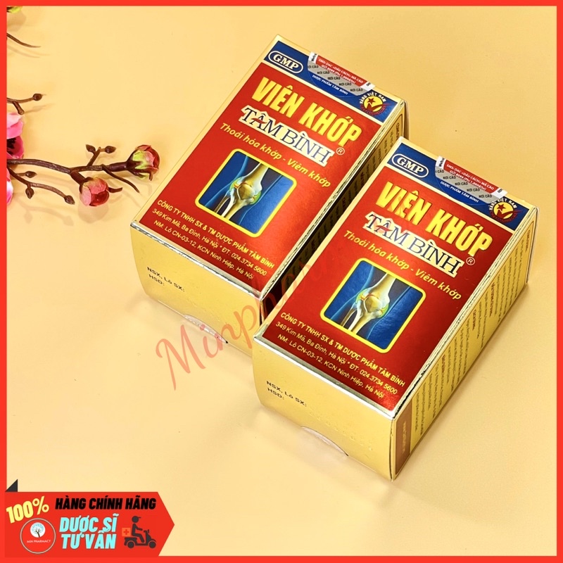 VIÊN KHỚP TÂM BÌNH Hỗ Trợ Thoái Hóa Khớp Giảm đau nhức xương khớp 60 Viên - Minpharmacy