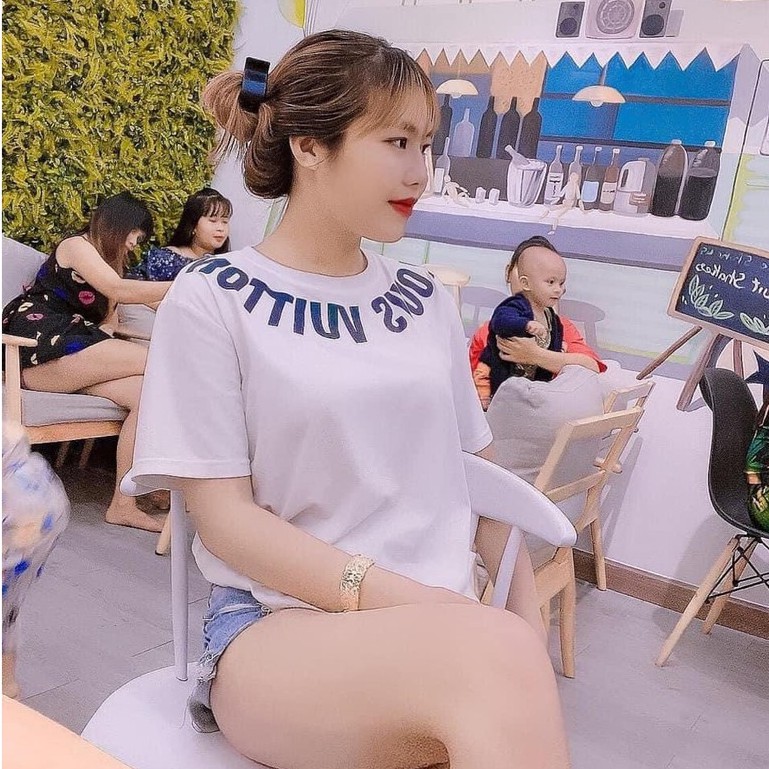 Áo thun Phản quang unisex form rộng - Luonvuituoi viền cổ 7 màu