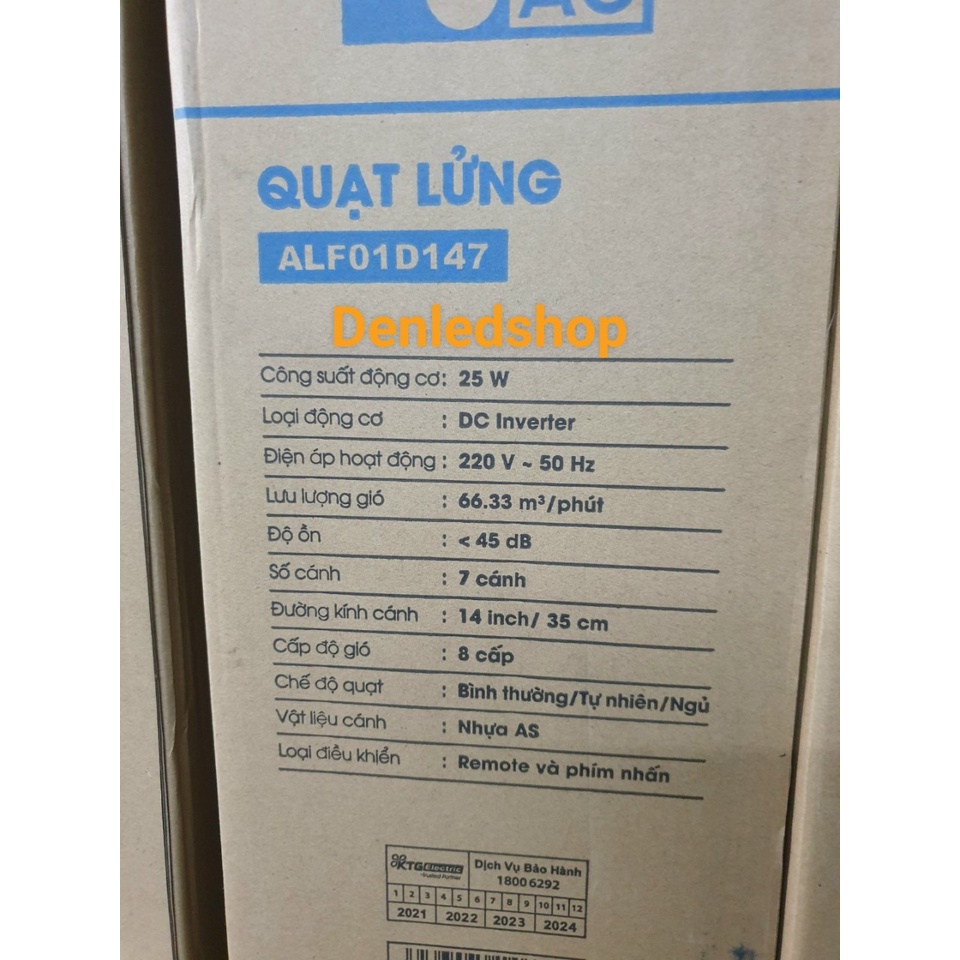 Quạt Lửng điều khiển Remote Hiệu AC ALF01D147