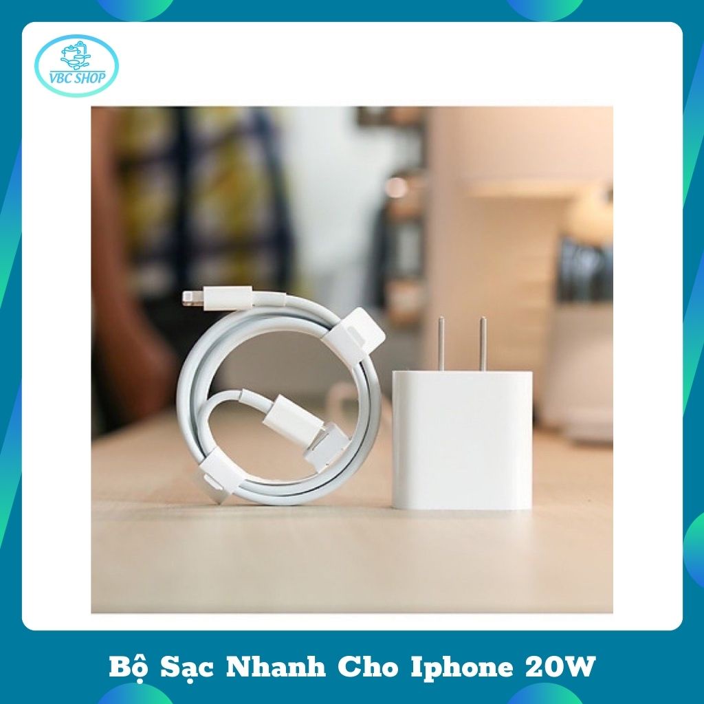 Bộ Sạc Nhanh 20W dành Cho Iphone Tiện Lợi, Sạc Nhanh Dây Type-C To Lightning ( IPHONE 6 ĐẾN IPHONE 13 )