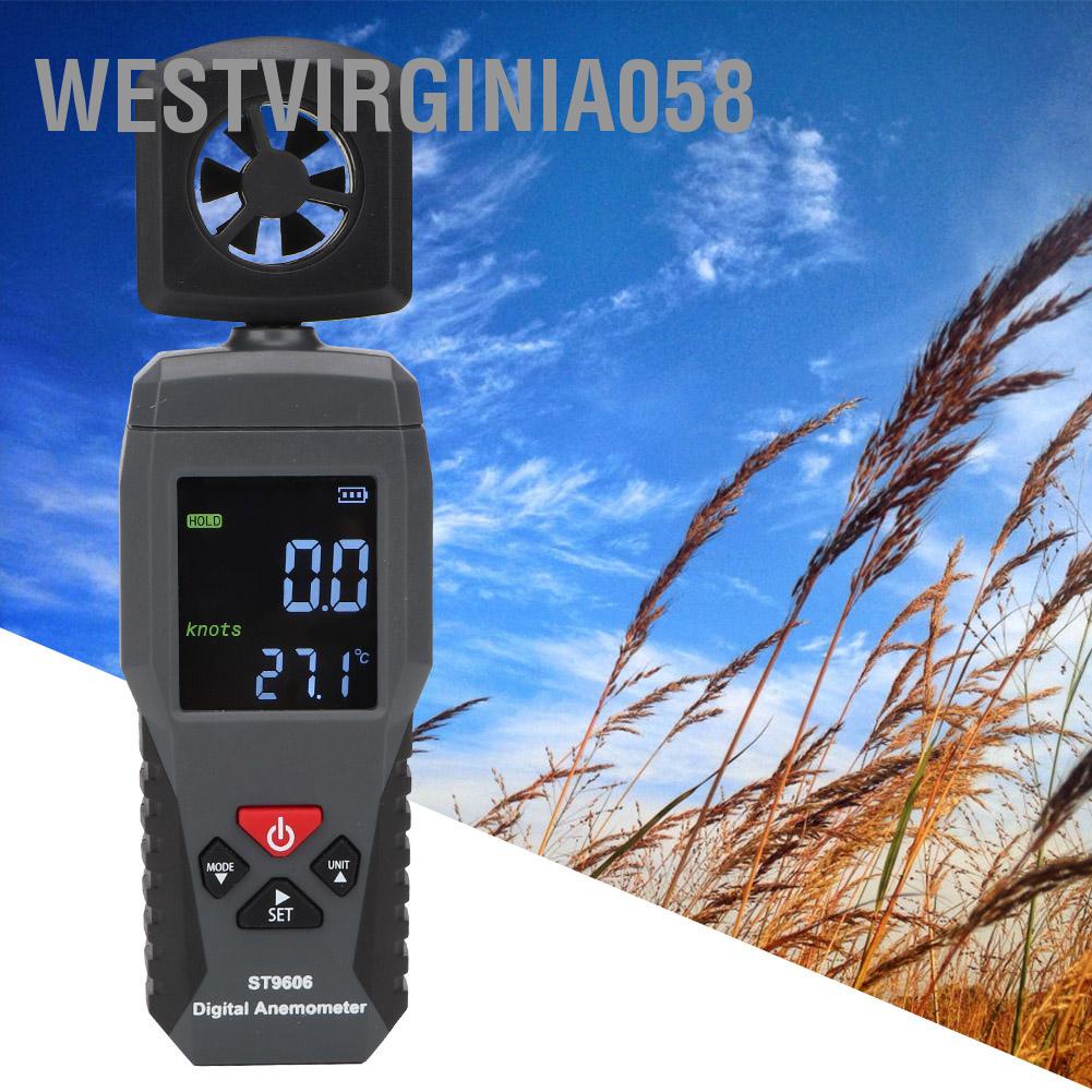 Có thể bán buôn CẢM BIẾN THÔNG MINH Máy đo gió ST9606 cầm tay tốc độ Westvirginia058 Hàng giao ngay