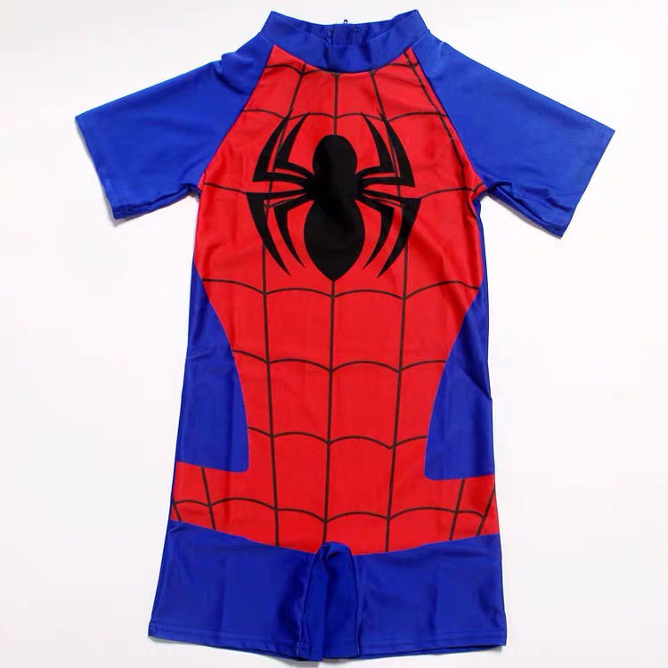 Đồ Bơi Siêu Nhân Người Nhện Cho Bé - Bộ Quần Áo Bơi Liền Thân Họa Tiết Spider man