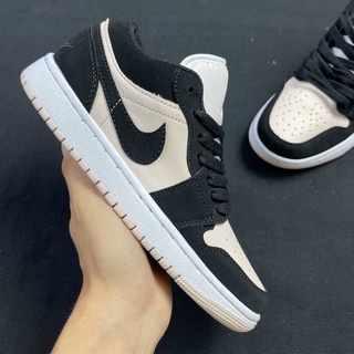 [sneaker4m] giày JD 1 hồng đen thấp cổ nữ