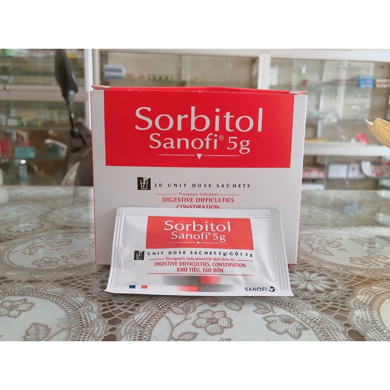 Sorbitol Delalande 5g 20 gói Hỗ trợ táo bón khó tiêu H/20 gói