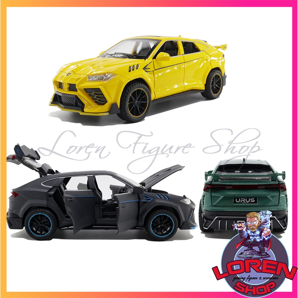 Mô hình ô tô kim loại Lamborghini Urus, siêu xe SUV đồ chơi tỷ lệ 1:32 có đèn còi lorenshop