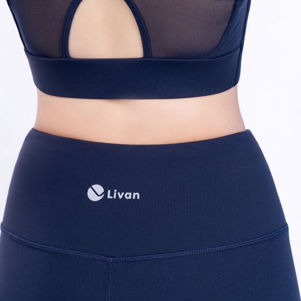 Quần Legging Livan Sport Fitme Plus Màu Tím Than Tập Gym Yoga Cạp Cao Tôn Dáng