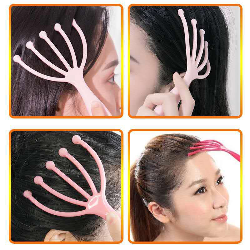 [Hàng mới về] Dụng cụ mát xa da đầu bằng nhựa giúp giảm mệt mỏi