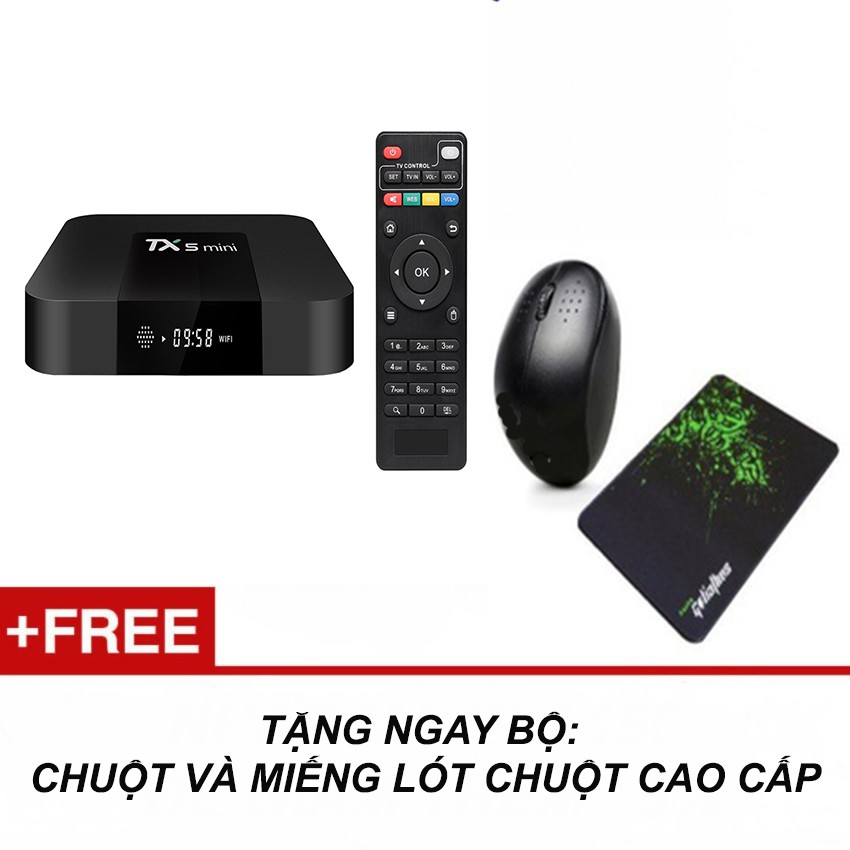 ANDROID TIVI BOX TX5 MINI - Tặng chuột +lót chuột cao cấp