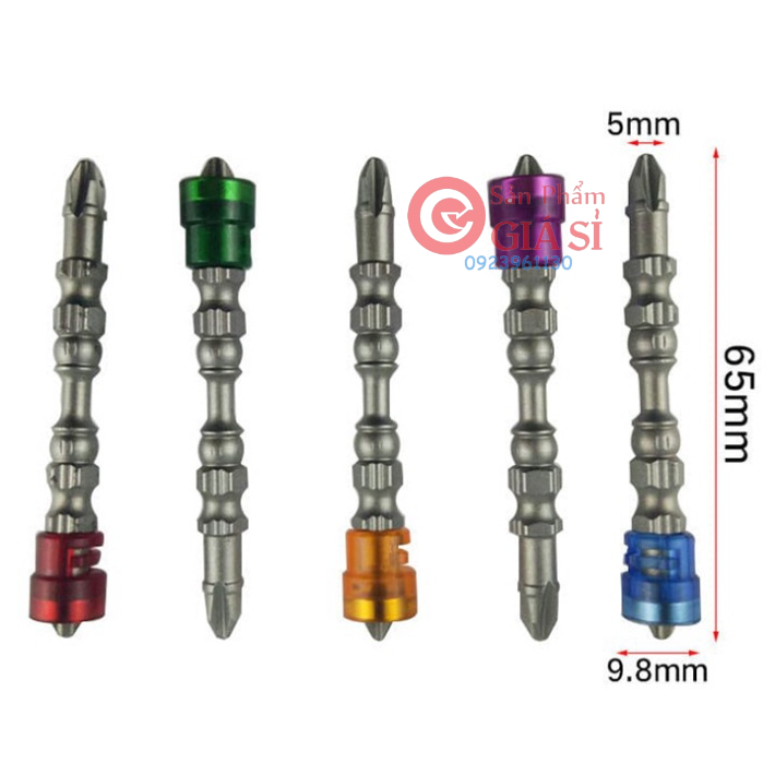 Bộ 5 mũi bắt vít bake 2 đầu - Đầu bắt vít 4 cạnh PH2 lực hút lớn ❤️freeship❤️