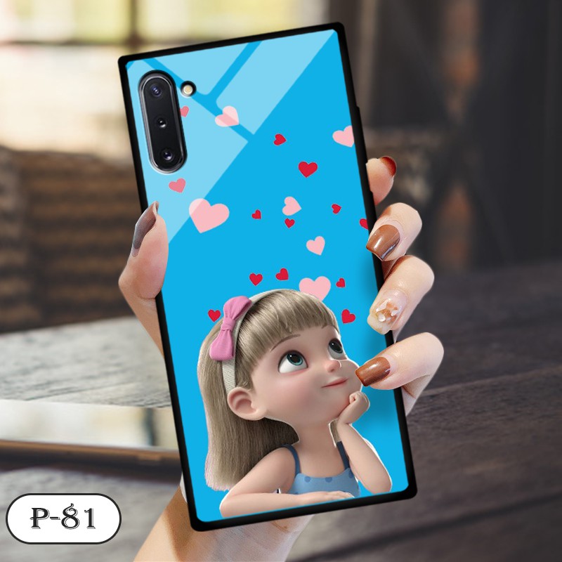 Ốp lưng kính 3D Samsung Galaxy Note 10- hình cute