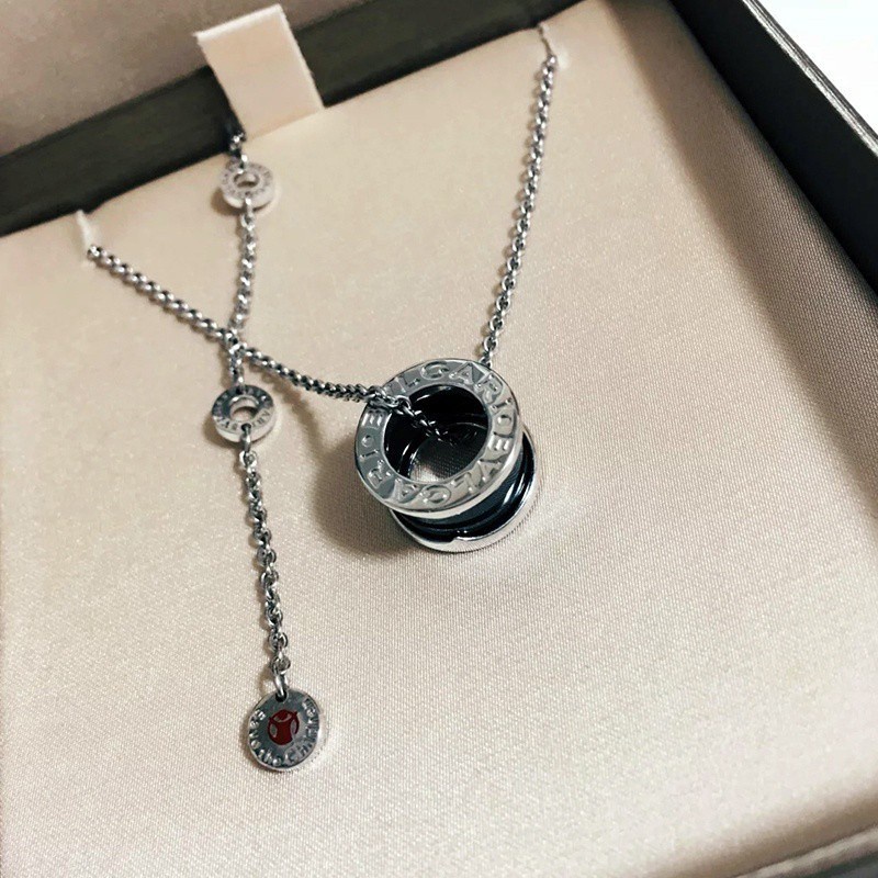 Vòng cổ bạc sterling mặt gốm sứ thời trang 2021 tùy chọn màu sắc