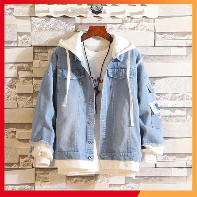[ Big Sale ] áo khoác jean nam,khoác jean Unisex cao cấp KJC22 thời trang format