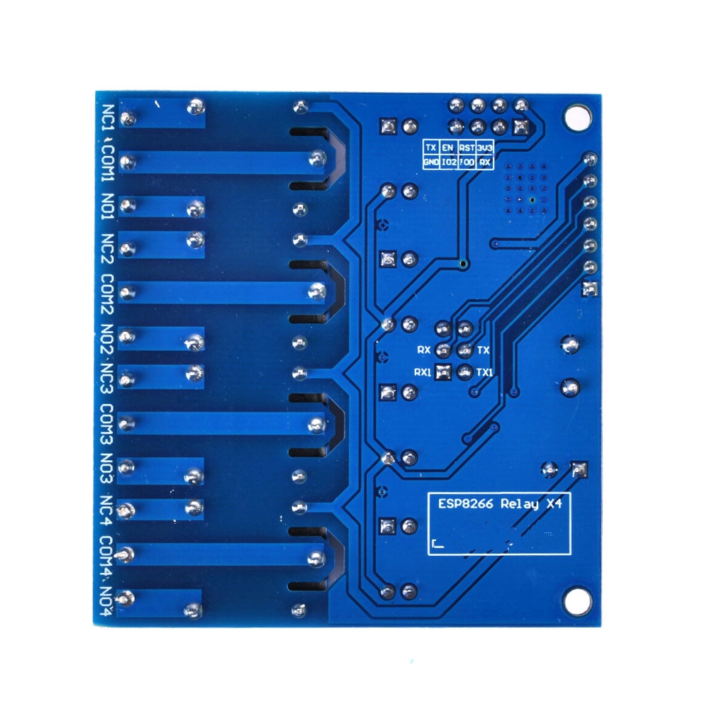 Mô-đun rơ le WiFi 4 kênh hỗ trợ ứng dụng điều khiển trên điện thoại 12V ESP8266 ESP-01