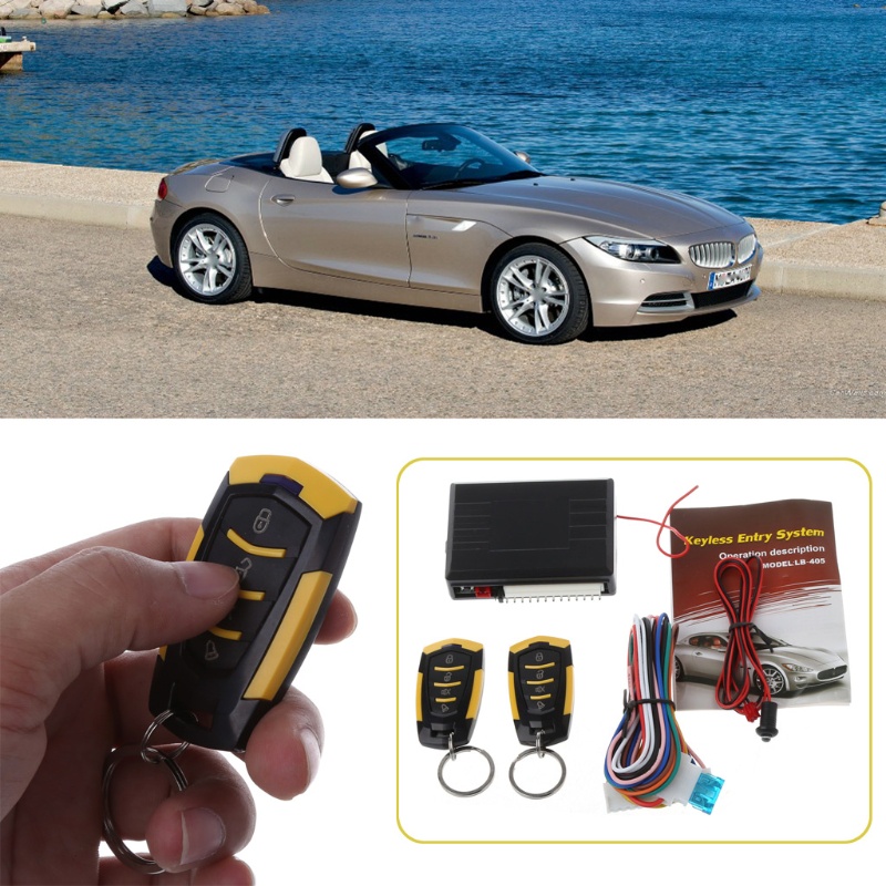 Hệ Thống Khóa Cửa Xe Hơi 12V Điều Khiển Từ Xa Không Cần Chìa