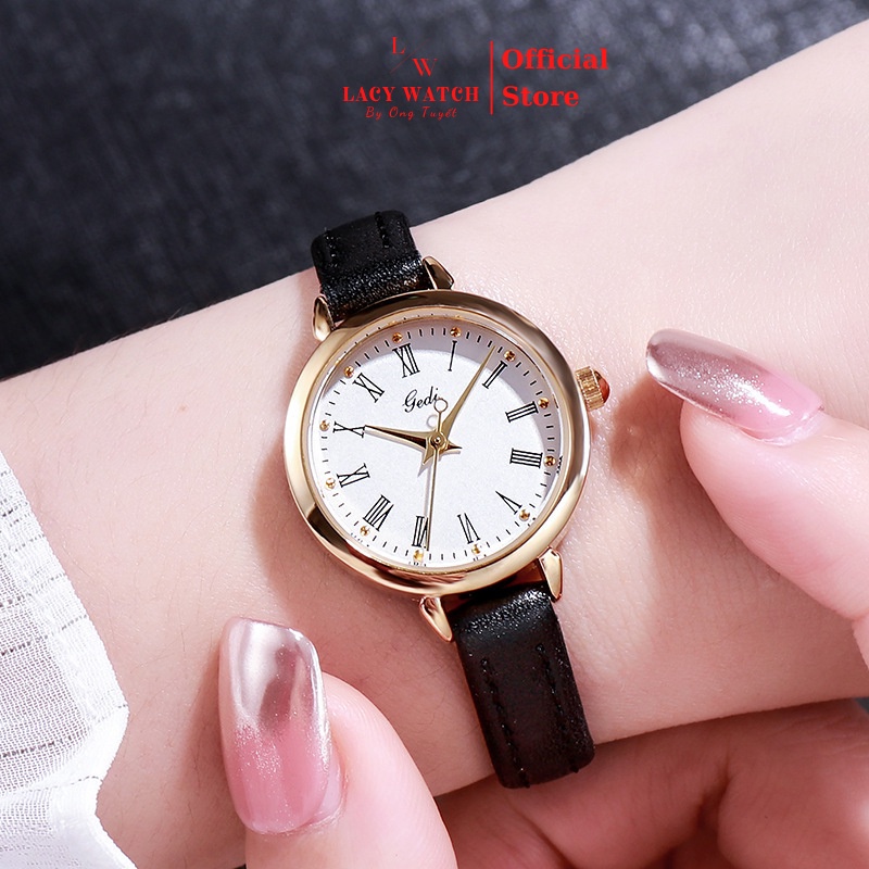 Đồng hồ nữ LaCy Watch đồng hồ đeo tay dây da chống nước mặt tròn nhỏ cọc số La Mã dễ thương DHVGE0011 | BigBuy360 - bigbuy360.vn