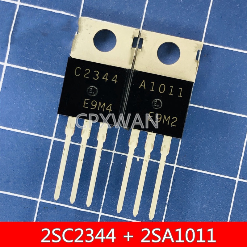 2SC2344 10 ống cặp khuếch đại C2344 A1011 2SA1011 TO-220 (5 cái * C2344 + 5 CÁI * A1011) pxa (5 cái 