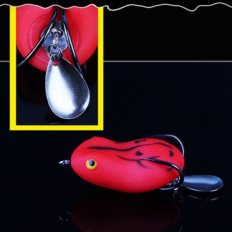 [Siêu rẻ] Nhái hơi câu lure Super Frog dài 4cm nặng 7,2gr có thìa chuyên câu lure, cá lóc, cá mú..phukiencaulure25