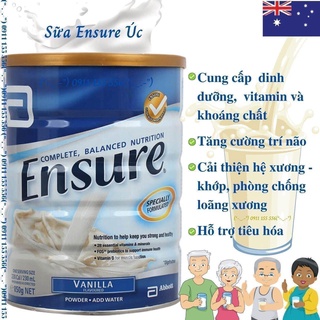 Sữa bột ensure Úc 850g