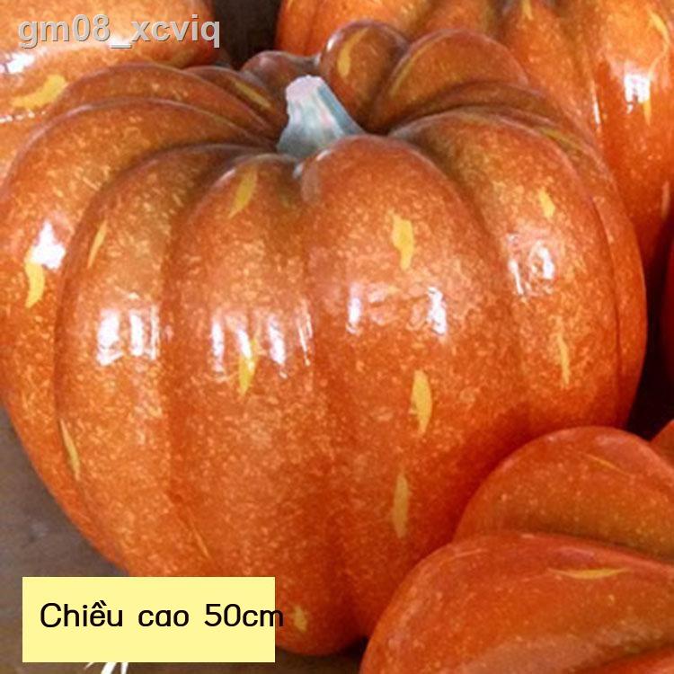 ☑ ✎ gm08_xcviq Mô hình bí ngô phỏng trang trí tủ Halloween đạo cụ chụp ảnh cực lớn
