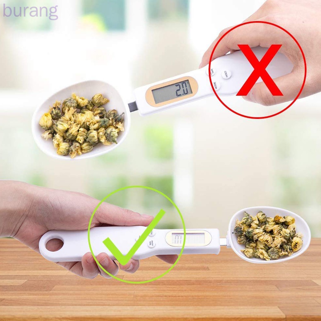 Muỗng đo lường màn hình LCD kỹ thuật số 500g / 0.1g tiện dụng cho đường/ cà phê/ muối