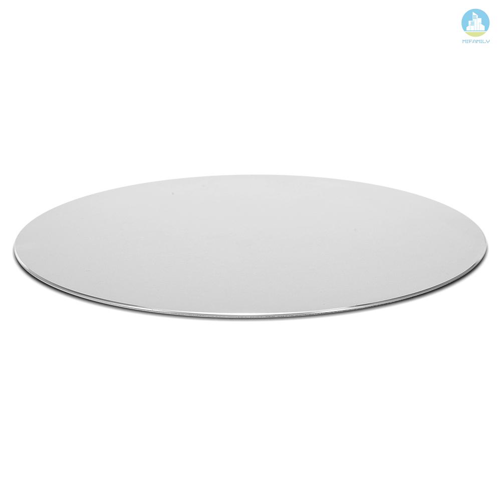 MI  Metal Mouse Pad Round Aluminum Alloy Mouse Mat Business Office Mouse Pad Wear-resistant Scratch-resistant Silver 220*220mm