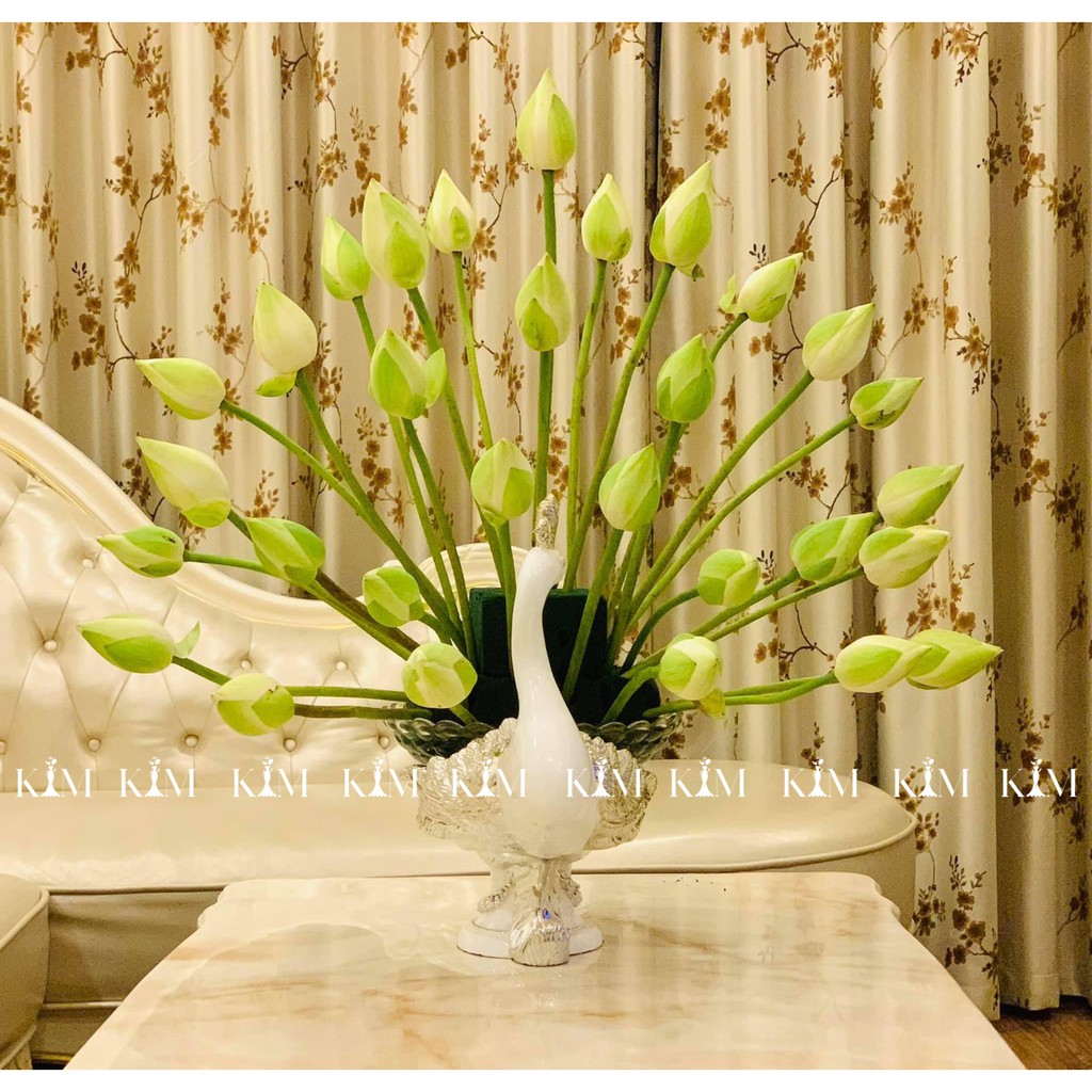 Khay Chim Công/ Đĩa Chim Công cắm hoa đựng hoa quả