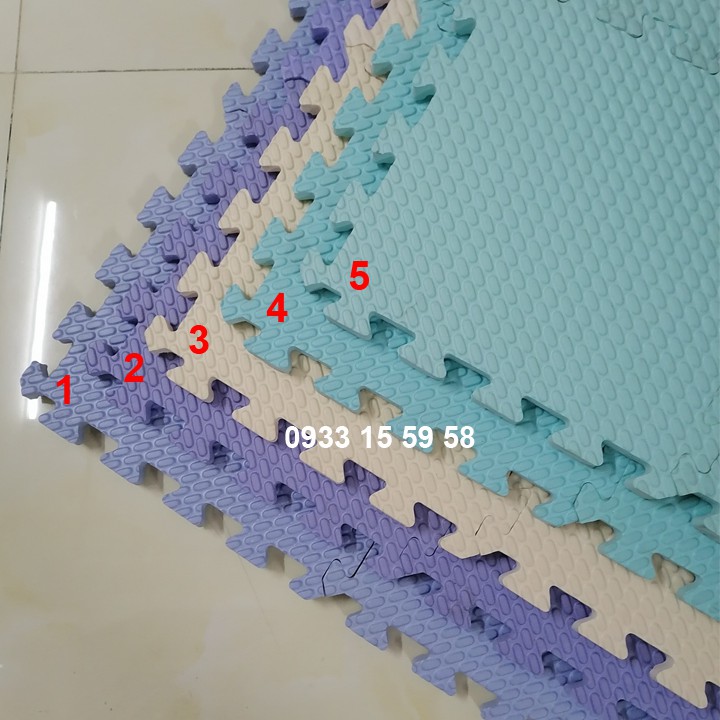 [Hàng mới về] Thảm lót sàn, thảm xốp vân khê nhiều màu cỡ 30x30cm dày 18mm