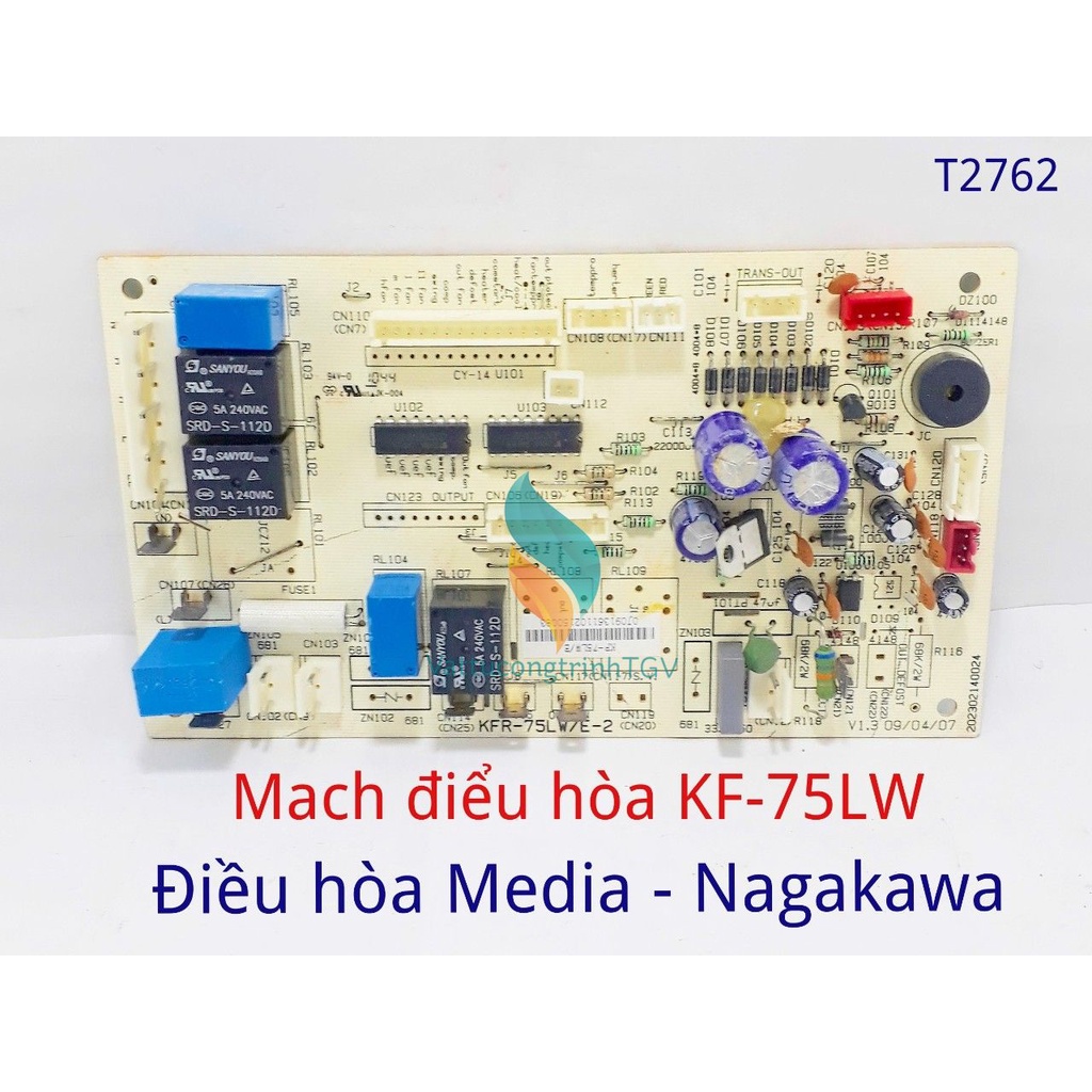 Bảng mạch điều khiển KF-75LW/E thay thế cho Điều hòa MEDIA