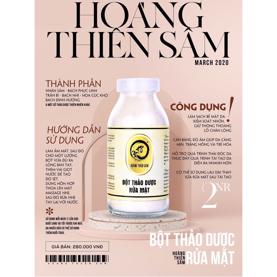 Combo Hoàng Thiên Sâm ⚡️Freeship ⚡️Trả lại làn Da hồng Hào, thanh Xuân cho bạn