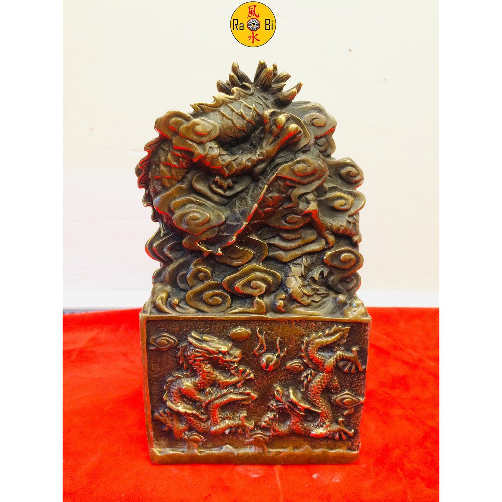 Cửu Long Kim Ấn - Ấn 9 Rồng - Tượng Đồng Phong Thủy