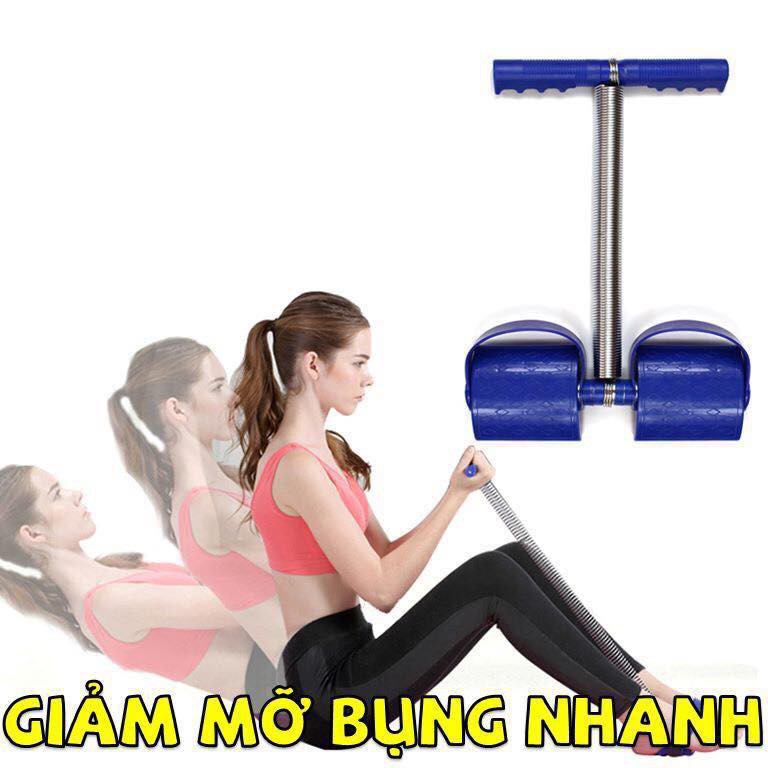 Dây kéo tập lưng bụng Tummy (Xanh), Dây kéo tập thể dục, kéo lưng, tập cơ bụng đa năng tại nhà, Dây kéo tập lưng bụng