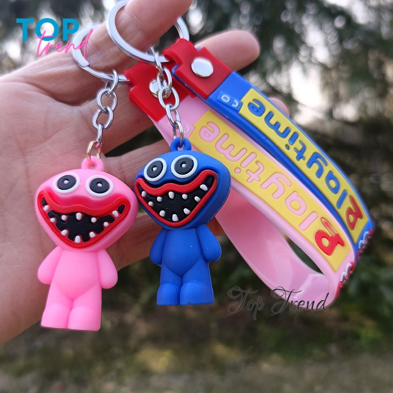 Huggy Wuggy móc khóa, nhân vật game Poppy Playtime, quà tặng dễ thương - Top Trend