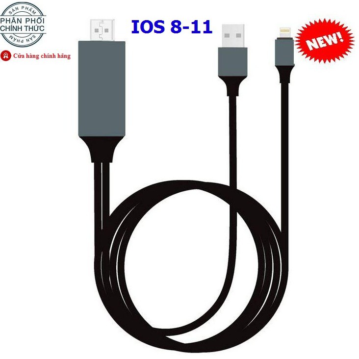 Cáp MHL chuyển tín hiệu từ Iphone 5/ 5S/ 6S/ 6 Plus/ SE lên Tivi -Cáp HDMI cho Iphone - BIG BANG VIỆT NAM