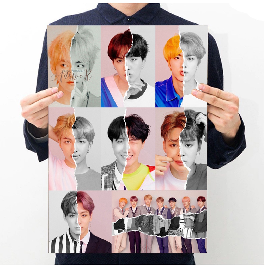 Tranh dán tường BTS , Áp Phích BTS, Poster nhóm nhạc BTS