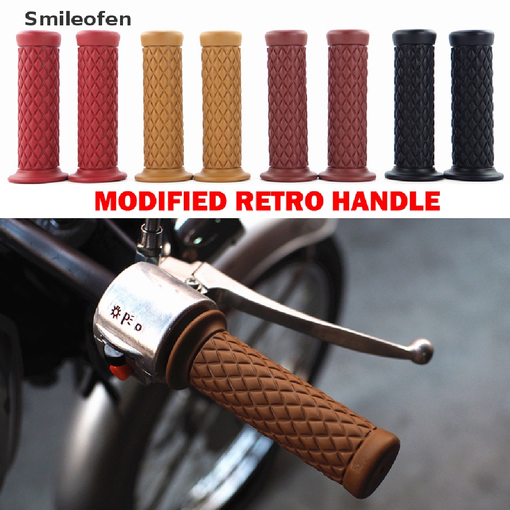 1 Cặp Bọc Tay Lái Xe Máy Harley 7 / 8 &quot;22mm Kiểu Retro