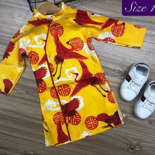 Áo dài tết cho bé xíu