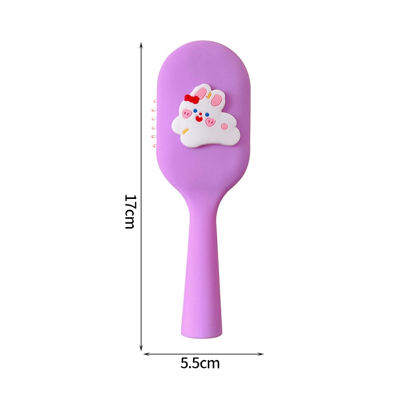 Lược mini bỏ túi chống rụng tóc, chải tóc xoăn, massage đầu dành cho nữ siêu dễ thương