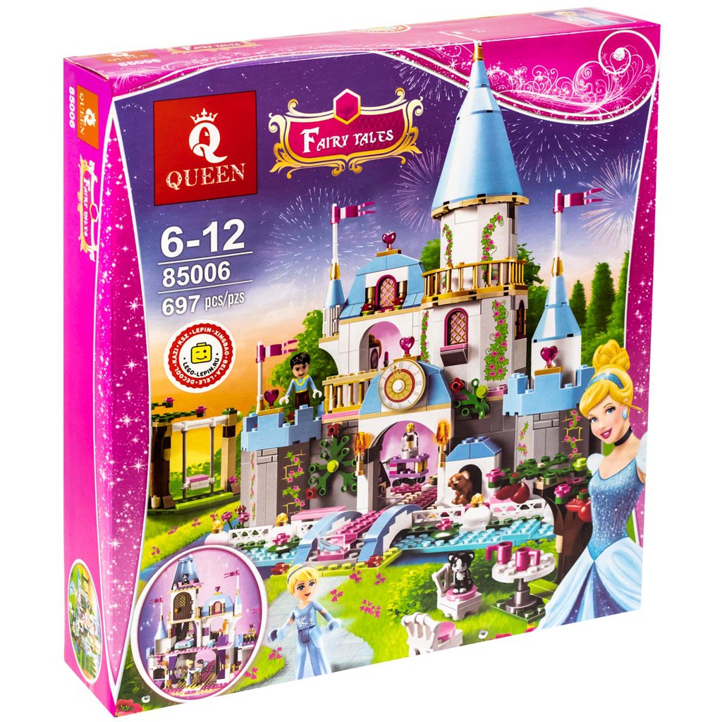 Lắp Ráp Lego - Queen 85006 Friend( Xếp Hình Lâu đài của công chúa Lọ Lem Elsa 697 mảnh )
