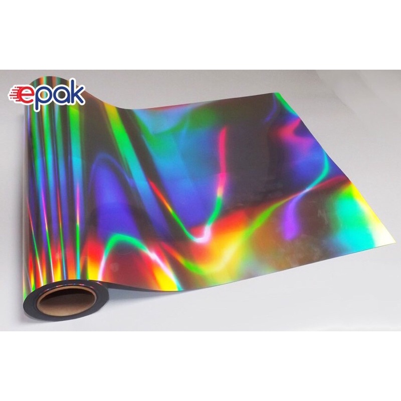 Combo 30 tờ decal 7 màu hologram khổ A4 hay kt 21,5x30,5cm dũng cho in laser mực bột