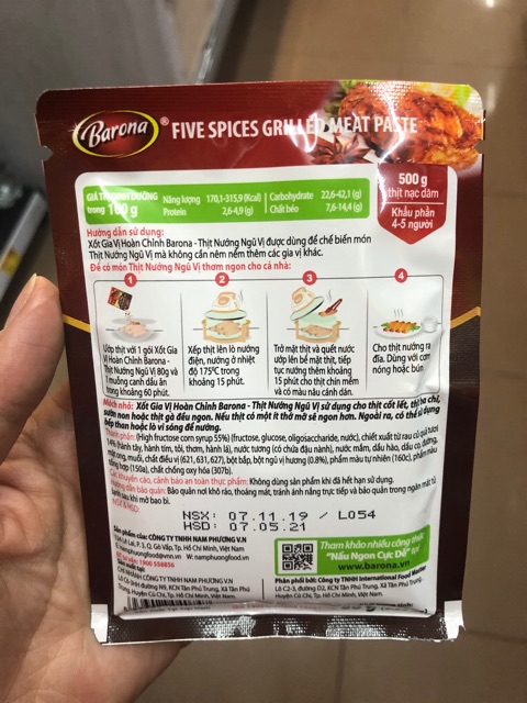 Combo 5 gói gia vị ướp Thịt Nướng