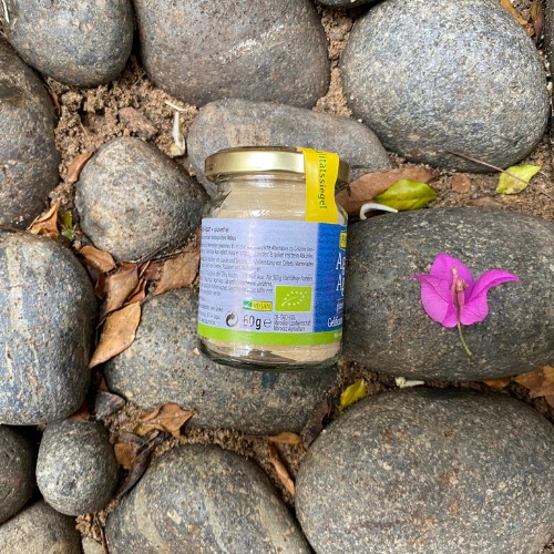 Date T6.2023 - Bột Agar Làm Thạch Rau Câu Hữu Cơ Rapunzel (60g)