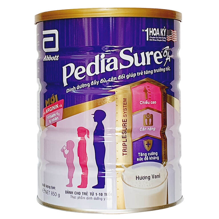 Sữa bột Pediasure 850g hương vani