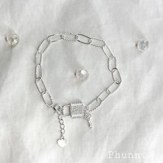 Vòng xích ổ khóa tình yêu - PHUNN.silver