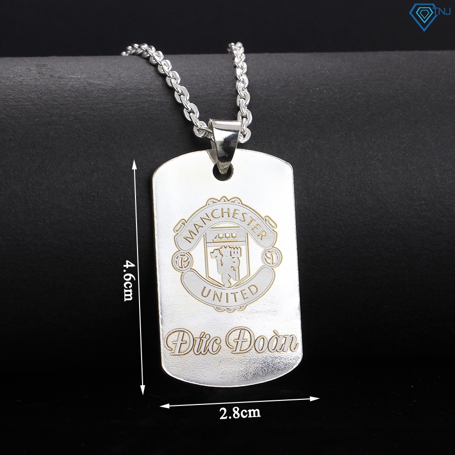 Dây chuyền Dogtag thẻ bài bằng bạc cho nam khắc tên theo yêu cầu DCA0070 - Trang Sức TNJ
