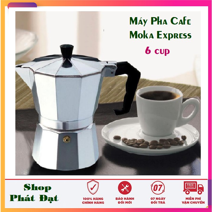 ấm pha cà phê, Máy Pha Cafe Moka Pot 6 tách