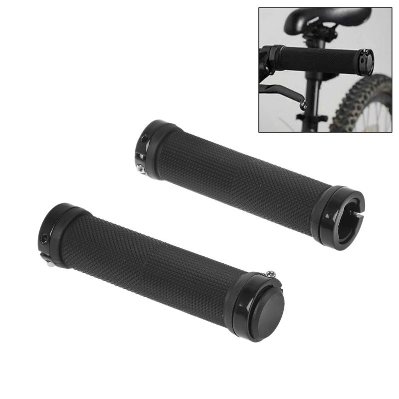 1 Cặp Tay Nắm Có Khóa Màu Đen Cho Xe Đạp MTB BMX