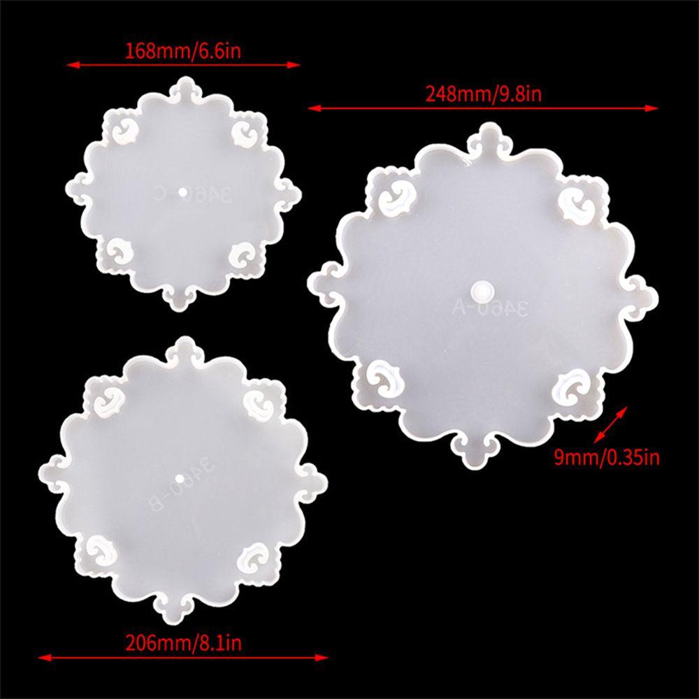 LONTIME Khay Đựng Trái Cây 3 Tầng Làm Thủ Công Resin Epoxy Resin Để Bàn Trang Trí