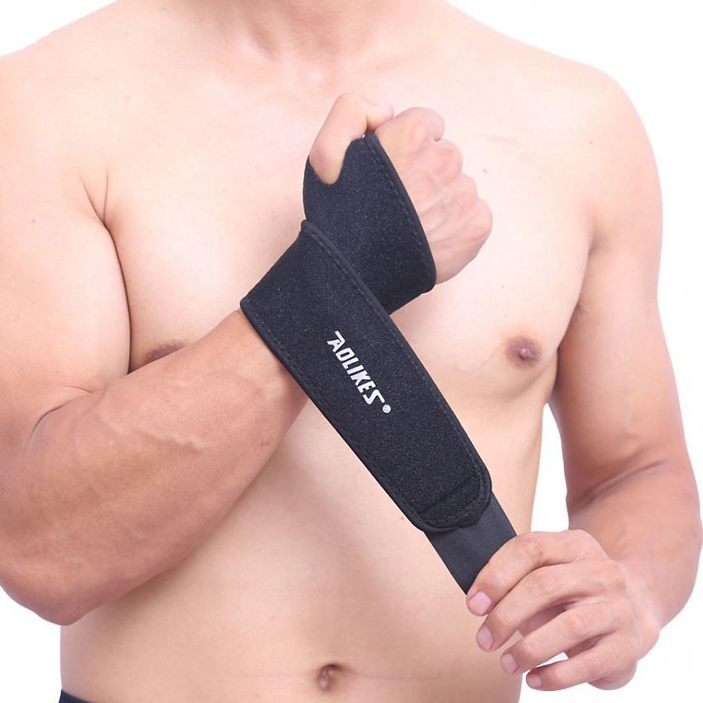 Quấn Nẹp Cổ Tay Hỗ Trợ Xương Khớp Khi Tập Gym,Chơi Thể Thao AOLIKES 7937- Pressure Adjustable Wrist Support