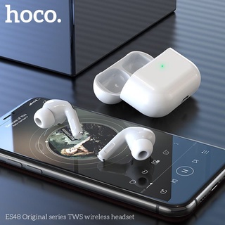 Tai nghe bluetooth mini Pro hoco es48 / ew04 - Hỗ trợ sạc không dây nhấc tai - Cảm biến khi tháo tai