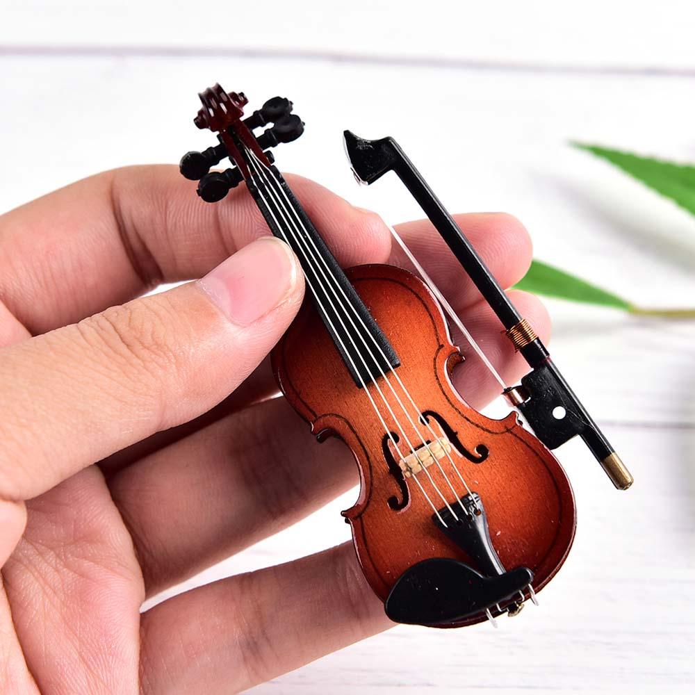 YIYU Mô Hình Đàn Violin Bằng Nhựa Dùng Trang Trí Tiểu Cảnh DIY